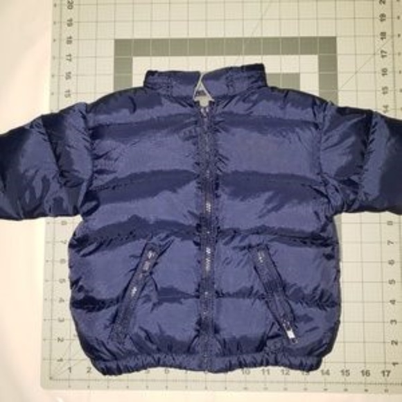 ♡SESAME ST 🔹️puffer coat dark blue 🔸️no hood *12Mths - Picture 1 of 8